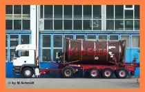 MAN TGA LX 18.410 SPEDITION KLAESER mit beheizbarem Tankcontainer  26/04/2009