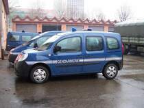 Ein neuer Kangoo der Gendarmerie am 19/02/10.