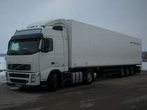 VOLVO-LKW auf einem Parkplatz am 20.Februar 2010 in Bergen/Rgen.