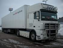 DAF-LKW am 20.Februar 2010 in Bergen/Rgen.