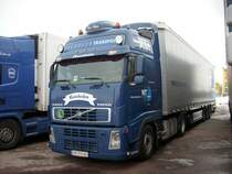 VOLVO-Sattelzug am 20.Februar 2010 auf einem Parkplatz in Bergen/Rgen.