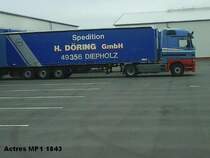 Actros mp1 1843 an der Rampe auf dem Firmengelnde