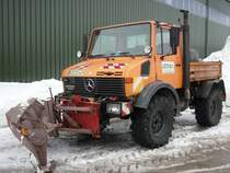 Mercedes-Unimog 1400 am 21.Februar 2010 in Bergen/Rgen.