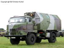 IFA L 60 1218 4x4 ND LAK - leicht absetzbarer Koffer, NVA, Allrad, Flecktarn - fotografiert beim Militr- und Nutzfahrzeugfahrzeugtreffen am Flugplatzmuseum Cottbus am 18.07.2009 - Copyright @ Ralf Christian Kunkel 