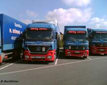Actros 1844 mp2, Actros 2544 mp1 & Actros 1843 mp1 Spedition Dring