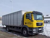 MAN TGM18.290 mit Aufbau fr Groviehtransport ;100217
