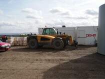 Ein Liebherr Teleskoplader bei Kilianstdten am 27.02.10