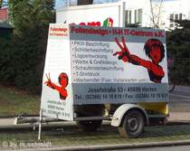 1 achsiger  NUR  Werbeanhnger Foliendesing H-H IT Herten 27/02/2010 