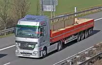 MB Actros, auf der A 61 bei Rheinbach 26.02.2010