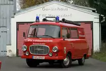 Barkas B1000, fotografiert am 19.11.2006 vor dem Ger�tehaus der FFW Hermsdorf