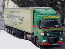 DAF XF105.460 der Sped. Angermayr auf der B143;100219
