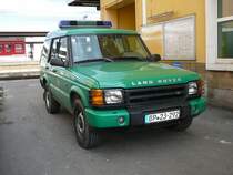 Rover Discovery der Bundespolizei abgestellt vor dem Bundespolizeirevier am Bahnhof in Fulda, M�rz 2010