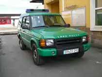 Rover Discovery der Bundespolizei abgestellt vor dem Bundespolizeirevier am Bahnhof in Fulda, M�rz 2010