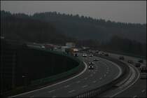 Viel Verkehr auf  meinem Arbeits/Ausbildungsplatz  der A45. (03.11.07)