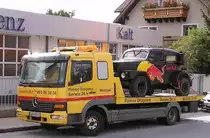 Volvo Sugga, auf einem Mercedes Transporter. Foto: Juli 2009.