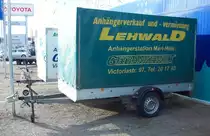 Transport Anh�nger Pritsche mit Plane LEHWALD in Marl 02/03/2010