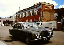 Geparkter Rolls Royce am 10. Juni 1987 in der Goldgr�berstadt Cripple Creek, Colorado.