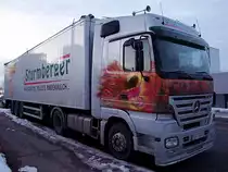 ACTROS von Sturmberger ist mit CO2-neutralen Brennstoffen unterwegs, und hat in Ried i.I. eine �bernachtungsstelle gefunden;100222