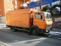 MB 817 als Entsorgungsfahrzeug am 10.03.2010 in 36088 H�nfeld