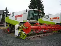 Claas Lexion 480 steht in der Landmaschinenausstellung der Gebr�der Herrlich in Hofbieber-Langenbieber anl. des 50-j�hrigen Firmenjubil�ums am 20.03.2010