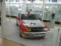 Ein Porsche als Streckensicherungsfahrzeug in Sinsheim Museum am 17.03.10