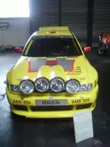 Ein Seat Ralley Wagen in Sinsheim Museum am 17.03.10