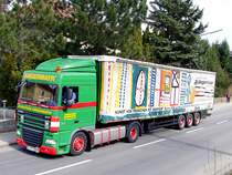 DAF_XF105.460 der Sped.Angermayr mit einer kunstvoll gestalteten Plane;100319