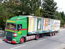DAF_XF105.460 der Sped.Angermayr mit einer kunstvoll gestalteten Plane;100319