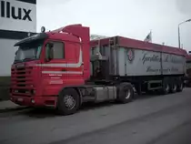 Scania-Kipper am 14.M�rz im Industriegel�nde von Bergen/R�gen.