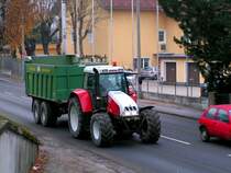 STEYR 9105 mit Tandemachskipper, RIED i.I. 071123