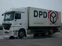 Mercedes-PostLKW am 17.M�rz 2010 in Bergen/R�gen.