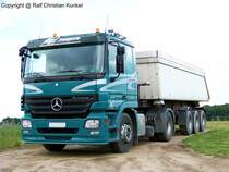 Mercedes-Benz Actros 1841 Sattelzug fr Schttguttransport - fotografiert am 21.06.2009 im Land Brandenburg - Copyright @ Ralf Christian Kunkel