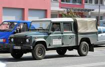 Land Rover Pickup einer Gartenbaufirma in Bonn, Adenauerallee, 18.03.2010