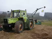 MB Trac 1600 turbo steht in der Landmaschinenausstellung der Gebr�der Herrlich in Hofbieber-Langenbieber anl. des 50-j�hrigen Firmenjubil�ums am 20.03.2010