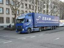 Volvo FH 12 460 Sattelschlepper unterwegs in der Stadt Basel am 19.03.2010