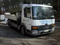 Mercedes-Kipper am 21.M�rz 2010 in Bergen/R�gen.