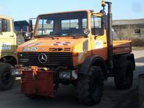 Mercedes-Unimog 1400 am 23.Mrz 2010 in Bergen/Rgen.