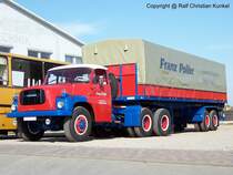 Tatra 148 6x6 NTt mit Sattelauflieger - sehr schner Sattelzug von  Franz Poller  - fotografiert zum 6. Tatra-Treffen Seehausen am 19.09.2009 - Copyright @ Ralf Christian Kunkel 