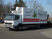 In Gademow traf ich am 25.Mrz 2010 diesen Mercedes-LKW.