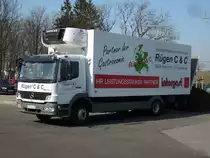 In Gademow traf ich am 25.M�rz 2010 diesen Mercedes-LKW.