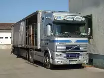 VOLVO-Sattelzug am 25.M�rz 2010 in Bergen/R�gen.