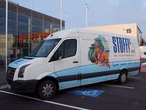 VW-Crafter von  Stoffi´s  posiert am Messegelnde in Ried i.I.;100222