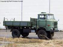 IFA W 50 LA/A - Pritschenfahrzeug fr den Material- und Mannschaftstransport, Allrad, 125 PS, NVA - fotografiert am 13.03.2010 zum Militrfahrzeug-Treffen in der Versuchsanlage Kummersdorf - Copyright @ Ralf Christian Kunkel 