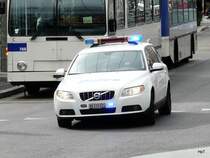 Polizei von Lausanne mit einem Volvo im Einsatz am 27.03.2010