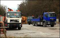 Next Generation... MAN 26.322 und MAN 19.322 und der  Nachfolger  MAN TGS 33.480L. (28.03.2010)