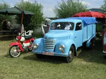 Framo/Barkas V 901/2 Viehtransporter aus dem Landkreis Bad Doberan beim 16. Oldtimer- und Traktorentreffen, Alt Schwerin/Meckl. 08.08.2009
