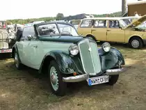 DKW F 8 Cabrio aus dem landkreis Nordwestmecklenburg beim 16. Oldtimer- und Traktorentreffen, Alt Schwerin/Meckl. 08.08.2009
