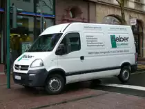 Opel Movano von Glasbau HABER in der Innenstadt von Fulda im März 2010