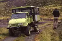 Januar 2002: Expeditionsfahrzeug am Upsala-Gletscher