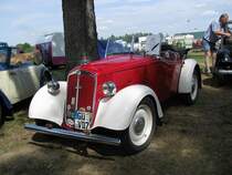 DKW AutoUnion F 5 Cabrio aus dem landkreis Gstrow beim 16. Oldtimer- und Traktorentreffen, Alt Schwerin/Meckl. 08.08.2009